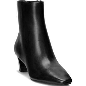 Lauren Ralph Lauren Women Willa Ankle Booties Size US 5.5B Black Calf Leather